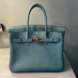 Hermes Birkin 30 in Slate Blue
